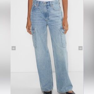 AGOLDE never worn Farrah Hi-rise Cargo Jean Size 25